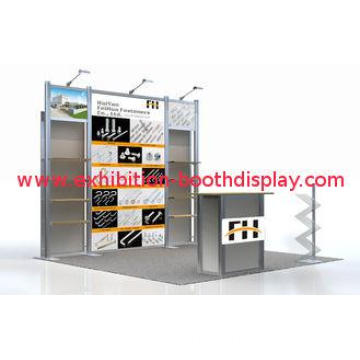 Aluminum Portable Tradeshow Booths , Apparel Trade Show Dis